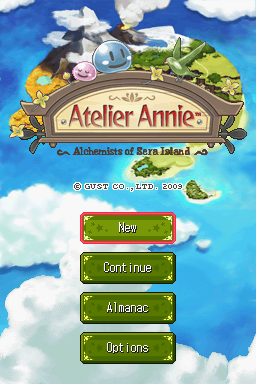 Atelier Annie - Alchemists of Sera Island — Title screen