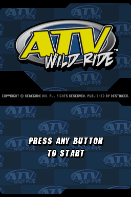 Atv Wild Ride — Title screen