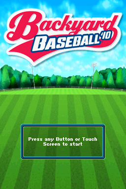Backyard Baseball '10 — Title screen