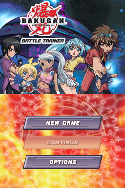Bakugan: Battle Brawlers: Battle Trainer — Title screen