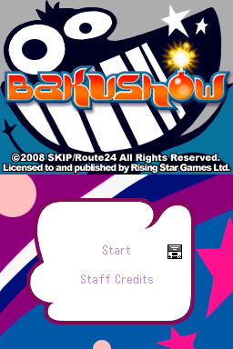 Bakushow : Challenge Your Friends — Title screen