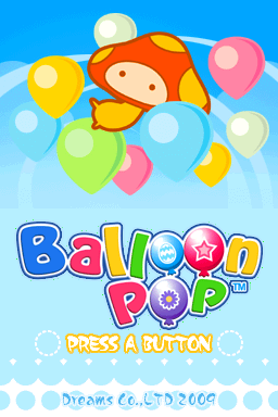Balloon Pop — Title screen