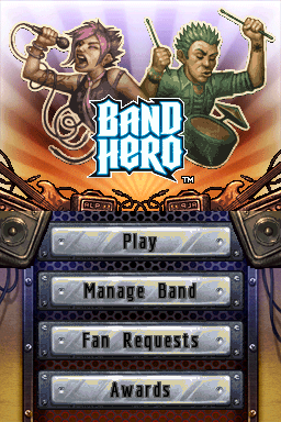 Band Hero — Title screen