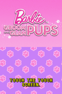 Barbie - Groom and Glam Pups — Title screen
