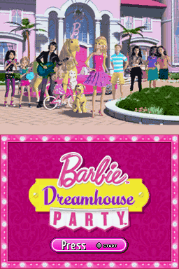 Barbie Dreamhouse Party — Title screen