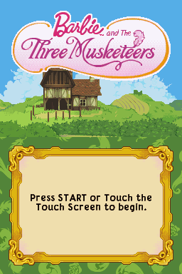 Barbie and the Three Musketeers — Title screen