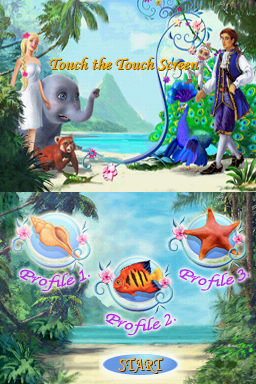 Barbie as the Island Princess — Title screen