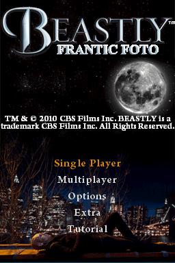 Beastly : Frantic Foto — Title screen