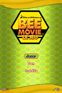 Bee Movie - Le Jeu — Title screen