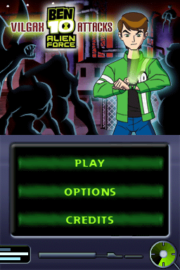 Ben 10 - Alien Force - Vilgax Attacks — Title screen