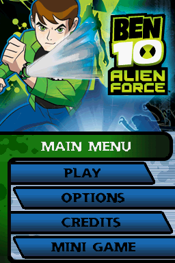 Ben 10 : Alien Force — Title screen