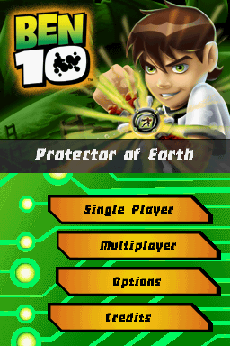 Ben 10 : Protector of Earth — Title screen