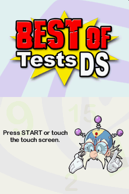 Best of Tests DS — Title screen