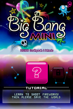 Big Bang Mini — Title screen