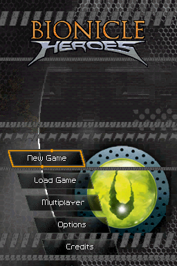 Bionicle Heroes — Title screen