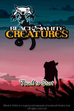 Black And White : Creatures — Title screen