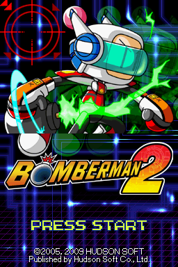 Bomberman 2 — Title screen
