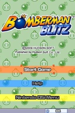 Bomberman Blitz — Title screen