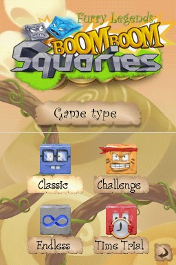 Boom Boom Squaries — Title screen