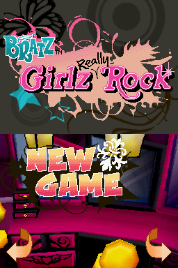 Bratz : Girlz Really Rock — Title screen