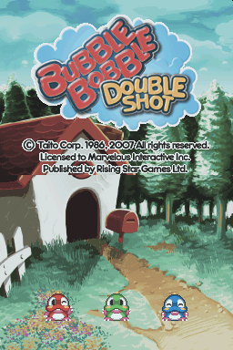 Bubble Bobble Double Shot — Title screen