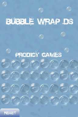 Bubble Wrap — Title screen