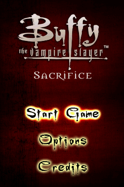 Buffy the Vampire Slayer : Sacrifice — Title screen