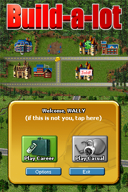 Build-A-Lot — Title screen