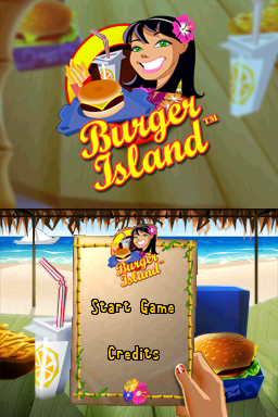 Burger Island — Title screen