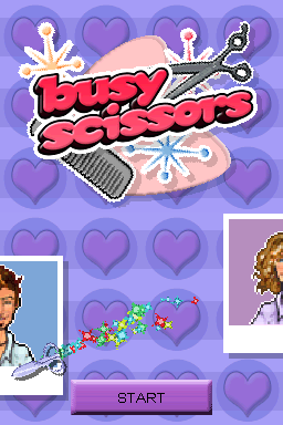 Busy Scissors — Title screen
