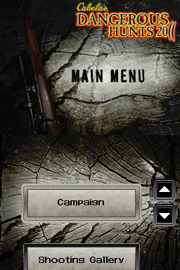 Cabela's Dangerous Hunts 2011 — Title screen