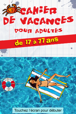 Cahier De Vacances Pour Adultes — Title screen