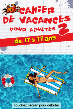 Cahier De Vacances Pour Adultes 2 — Title screen