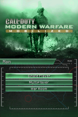 Call of Duty - Modern Warfare - Mobilized — Title screen