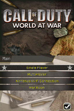 Call of Duty - World at War — Title screen