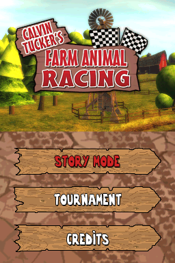 Calvin Tucker's Redneck: Farm Animals Racing Tournament — Title screen