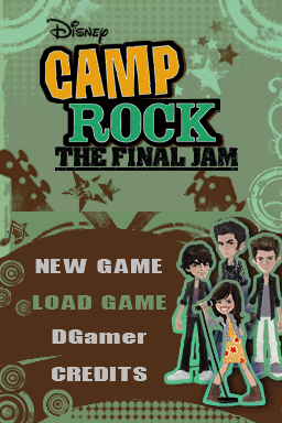 Camp Rock : The Final Jam — Title screen
