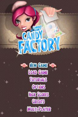 Candace Kane's Candy Factory — Title screen