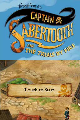 Captain Sabertooth And The Trials By Fire — Title screen