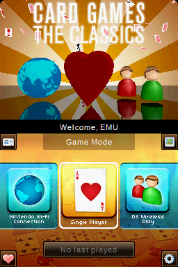 Card Games - The Classics — Title screen