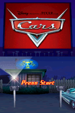 Cars — Title screen