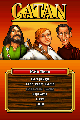 Catan : The First Island — Title screen