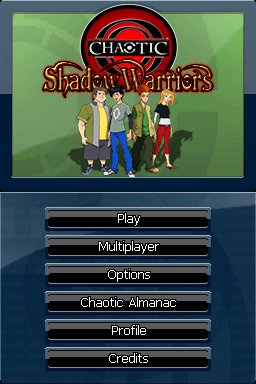 Chaotic - Shadow Warriors — Title screen