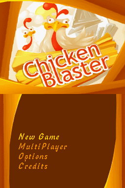 Chicken Blaster — Title screen