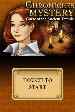 Chronicles of Mystery - Curse of the Ancient Temple — Title screen