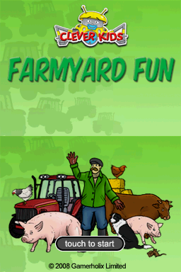 Clever Kids - Farmyard Fun — Title screen