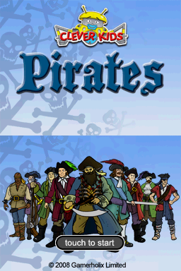 Clever Kids - Pirates — Title screen