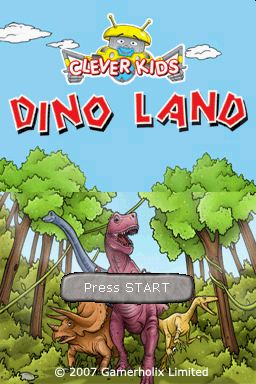 Clever Kids : Dino Land — Title screen