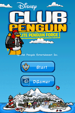 Club Penguin: Elite Penguin Force — Title screen