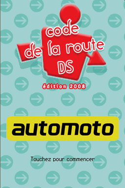Code de la Route - Edition 2008 — Title screen